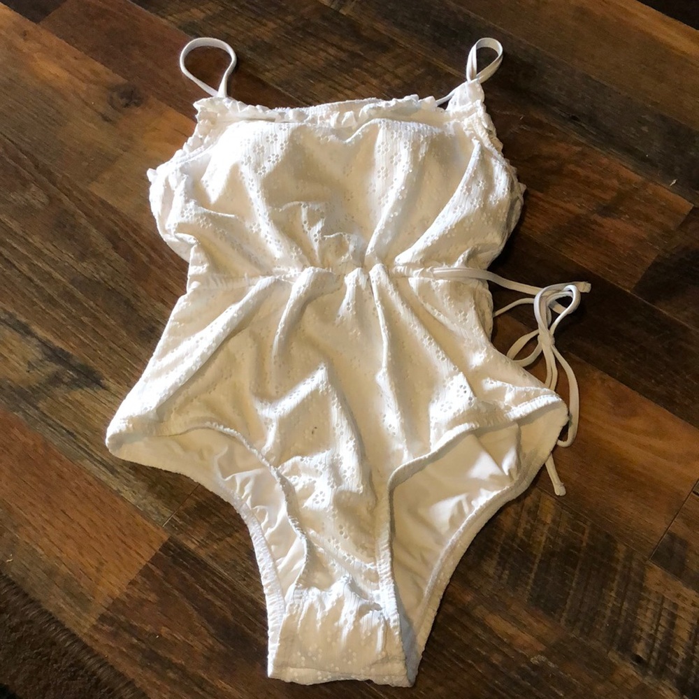 White swimsuit